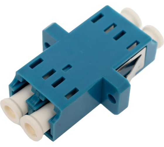 Оптический проходной адаптер Hyperline FA-P11Z-DLC/DLC-N/WH-AQ LC-LC, MM (OM3), duplex 448020