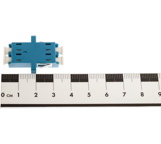 Оптический проходной адаптер Hyperline FA-P11Z-DLC/DLC-N/WH-AQ LC-LC, MM (OM3), duplex 448020