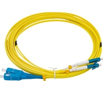 Патч-корд Hyperline FC-D2-9-LC/UR-SC/UR-H-5M-LSZH-YL волоконно-оптический (шнур) SM 9/125 28390