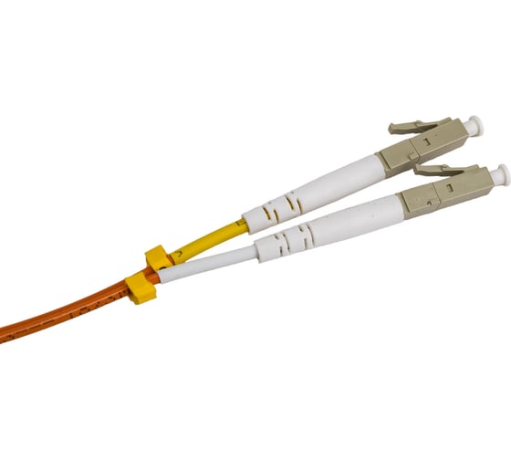 Волоконно-оптический патч-корд Hyperline FC-D2-50-LC/PR-ST/PR-H-1M-LSZH-OR (шнур) MM 50/125 27933