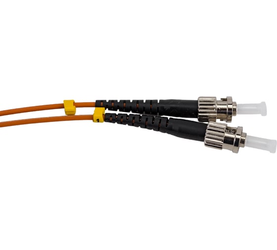 Волоконно-оптический патч-корд Hyperline FC-D2-50-LC/PR-ST/PR-H-1M-LSZH-OR (шнур) MM 50/125 27933