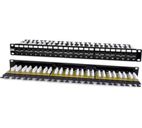 Патч-панель Hyperline PP2-19-24-8P8C-C6A-110D 19", 1U, 24 порта RJ-45, неэкранированнаят 225399