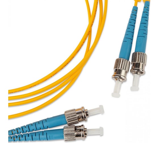 Патч-корд Hyperline FC-D2-9-ST/UR-ST/UR-H-2M-LSZH-YL волоконно-оптический (шнур) SM 9/125 238486