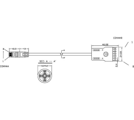 Патч-корд Hyperline PC-110-RJ45-4P-C5e-2M-LSZH-GY 110 тип - RJ-45, 4 пары, Cat.5e, LSZH, 2 м, серый 229904