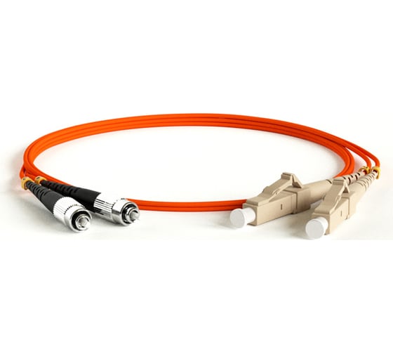 Патч-корд Hyperline FC-D2-50-FC/PR-LC/PR-H-2M-LSZH-OR волоконно-оптический (шнур) MM 50/125 27972 1