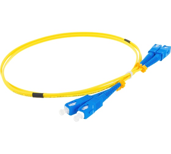 Патч-корд Hyperline FC-D2-9-SC/UR-SC/UR-H-1M-LSZH-YL волоконно-оптический (шнур) SM 9/125 238508
