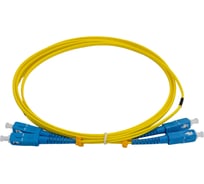 Патч-корд Hyperline FC-D2-9-SC/UR-SC/UR-H-2M-LSZH-YL волоконно-оптический (шнур) SM 9/125 (OS2), SC/UPC-SC/UPC, 2.0 мм, duplex, LSZH, 2 м 238501