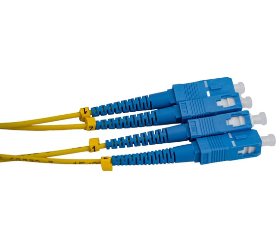 Патч-корд Hyperline FC-D2-9-SC/UR-SC/UR-H-20M-LSZH-YL волоконно-оптический (шнур) SM 9/125 238506