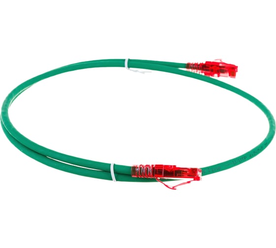 Патч-корд Hyperline PC-LPM-UTP-RJ45-RJ45-C5e-1M-LSZH-GN U/UTP, Cat.5е 30857