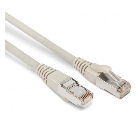 Патч-корд Hyperline PC-LPM-STP-RJ45-RJ45-C6-3M-LSZH-GY F/UTP, экранированный, Cat.6 42376 1