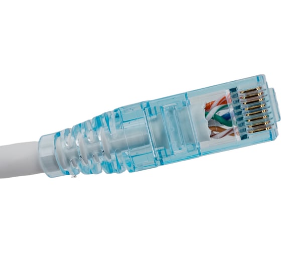 Патч-корд Hyperline PC-LPM-UTP-RJ45-RJ45-C6-1.5M-LSZH-WH U/UTP, Cat.6 (100% Fluke Component Tested), LSZH, 1.5 м, белый 230224