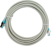 Патч-корд Hyperline PC-LPM-STP-RJ45-RJ45-C6-5M-LSZH-GY F/UTP, экранированный, Cat.6 42377