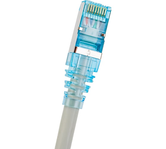 Патч-корд Hyperline PC-LPM-STP-RJ45-RJ45-C6-5M-LSZH-GY F/UTP, экранированный, Cat.6 42377