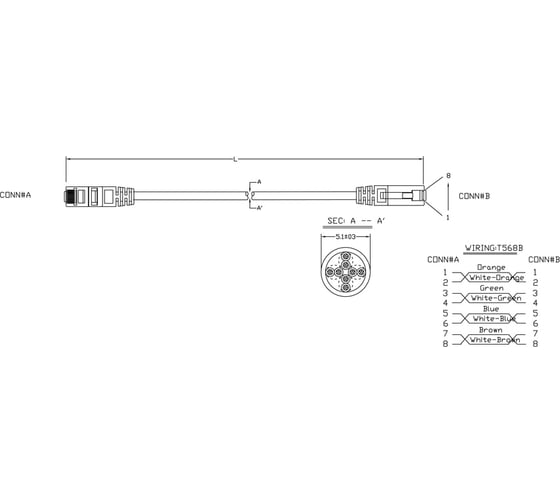 Патч-корд Hyperline PC-LPM-UTP-RJ45-RJ45-C5e-5M-LSZH-YL U/UTP, Cat.5е 100% Fluke Component 229966