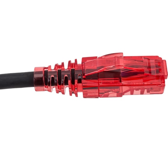 Патч-корд Hyperline PC-LPM-UTP-RJ45-RJ45-C5e-0.5M-LSZH-BK U/UTP, Cat.5e 100% Fluke Component 229950
