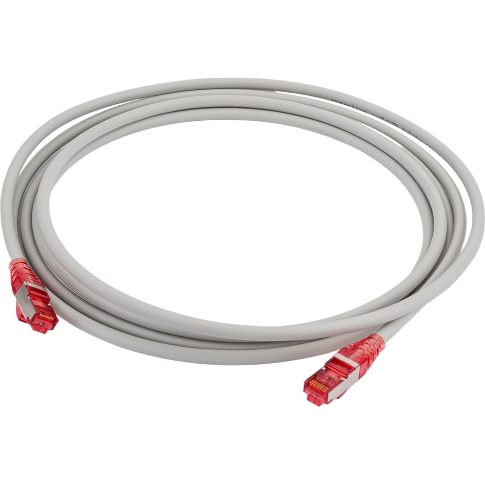 Патч-корд Hyperline PC-LPM-STP-RJ45-RJ45-C5e-3M-LSZH-GY F/UTP ...