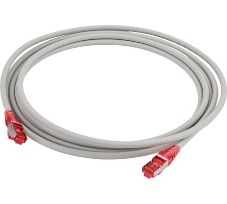 Патч-корд Hyperline PC-LPM-STP-RJ45-RJ45-C5e-3M-LSZH-GY F/UTP, экранированный, Cat.5e 42338