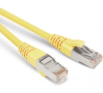 Патч-корд Hyperline PC-LPM-STP-RJ45-RJ45-C5e-1.5M-LSZH-YL F/UTP, экранированный, Cat.5е (100% Fluke Component Tested), LSZH, 1.5 м, желтый 230096