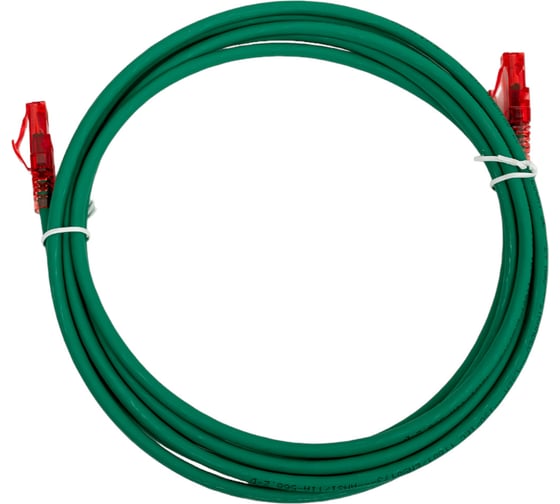 Патч-корд Hyperline PC-LPM-UTP-RJ45-RJ45-C5e-3M-LSZH-GN U/UTP, Cat.5е 30922