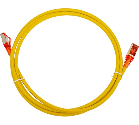 Патч-корд Hyperline PC-LPM-STP-RJ45-RJ45-C5e-2M-LSZH-YL F/UTP, экранированный, Cat.5e 100% Fluke Component 230103