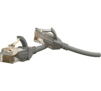 Патч-корд Hyperline PC-LPT-UTP-RJ45-RJ45-C6-5M-LSZH-GY U/UTP, категория 6 (100% Fluke Component Tested), 28AWG, LSZH, 5 м, серый 445638