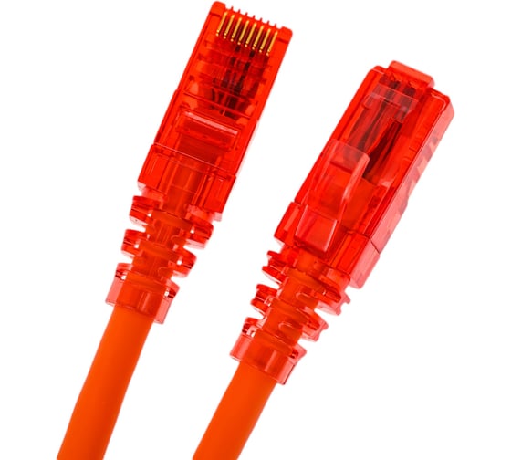 Патч-корд Hyperline PC-LPM-UTP-RJ45-RJ45-C5e-0.5M-LSZH-OR U/UTP, Cat.5е (100% Fluke Component Tested), LSZH, 0.5 м, оранжевый 30855