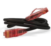 Патч-корд Hyperline PC-LPM-UTP-RJ45-RJ45-C5e-2M-LSZH-BK U/UTP, Cat.5е 100% Fluke Component 30890