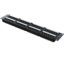 Патч-панель Filum 19, 2U, Cat 6, 48 портов RJ45 (8p8c), неэкранированная, Dual IDC (110/KRONE) FL-PP-6C48U2