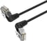 Патч-корд прямой UTP cat.6a VENTION RJ45 угол 90 - 8м. Черный IBOBK 1