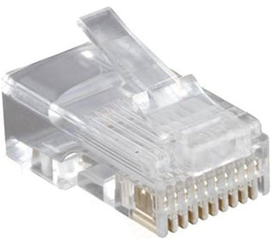 Разъем Hyperline PLUG-10P10C-U-06-10 RJ-50(10P10C), универсальный (для одножильного и многожильных) 49342