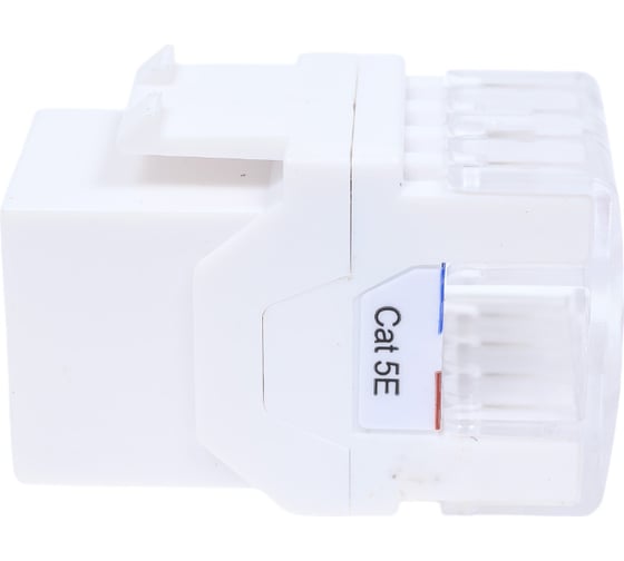Вставка Keystone Hyperline KJ8-8P8C-C5e-180-WH Jack RJ-45(8P8C), категория 5e, тип 180 градусов 426192