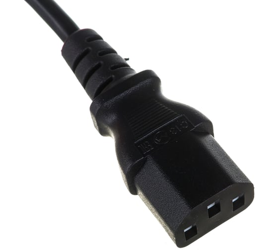 Кабель питания монитор-компьютер Hyperline PWC-IEC13-IEC14-0.5-BK IEC 320 C13 - IEC 320 C14 43792