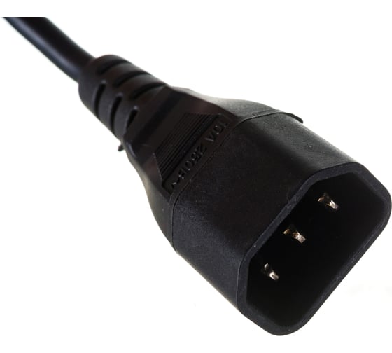 Кабель питания монитор-компьютер Hyperline PWC-IEC13-IEC14-0.5-BK IEC 320 C13 - IEC 320 C14 43792