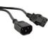 Кабель питания монитор-компьютер Hyperline PWC-IEC13-IEC14-0.5-BK IEC 320 C13 - IEC 320 C14 43792 1