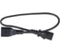 Кабель питания монитор-компьютер Hyperline PWC-IEC13-IEC14-0.5-BK IEC 320 C13 - IEC 320 C14 43792 2