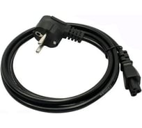 Кабель питания КОМПАНИЯ ФОРТОН сетевой шнур для ноутбука, монитора, C5, 3pin, 220V, 0.5 метра, чёрный (кратно 5шт) ВИ219