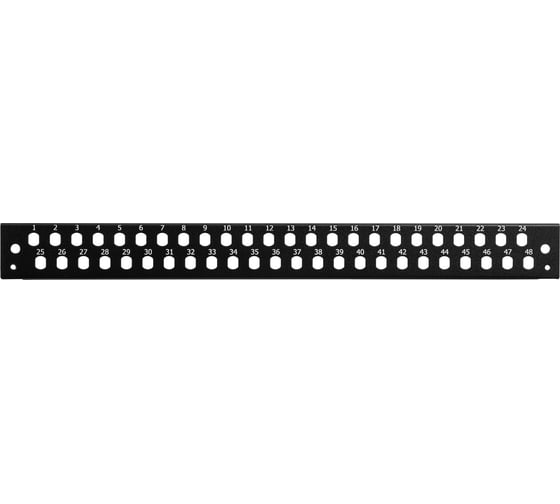 Панель лицевая для выдвижной оптической полки DATAREX 48 FC/ST, черный DR-546255 1