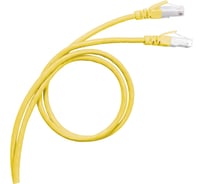 Шнур коммутационный Legrand RJ 45 - категория 6a - S/FTP - PVC -экранированный - 1 м - желтый 051780