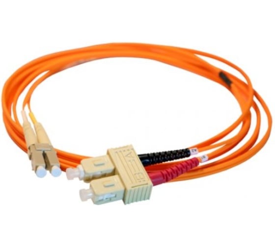Шнур оптоволоконный Legrand OM 2, многомодовый, SC/LC, длина 1 м 033075 1