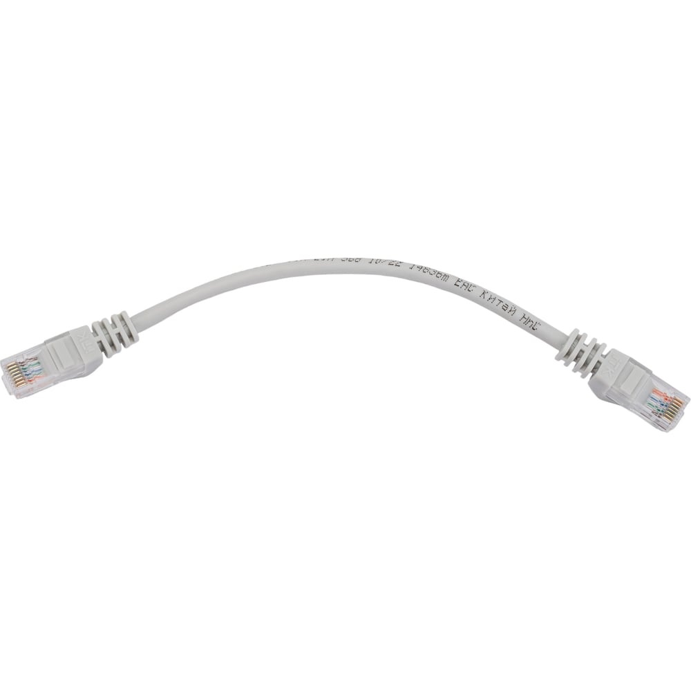 Коммутационный шнур патч-корд IEK ITK кат.5Е UTP, 0,2м, серый PC01-C5EU ...