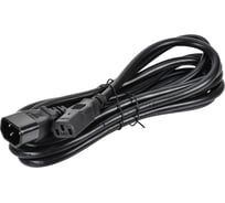 Кабель электропитания IEK ITK PDU 3х1,5 3М с разъёмами С13-C14 PC-C13C14-3M