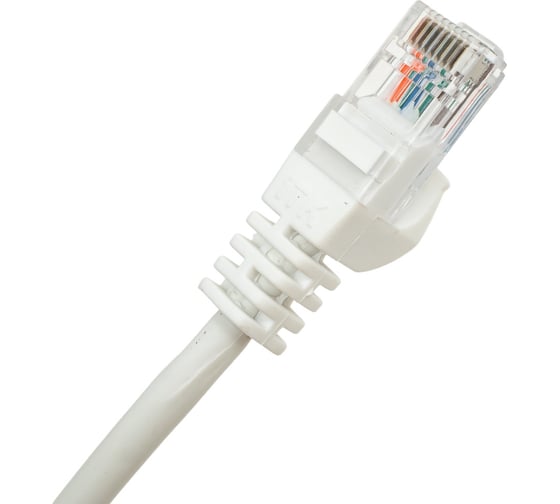 Коммутационный шнур ITK кат. 5Е UTP LSZH 0,5м белый PC08-C5EUL-05M