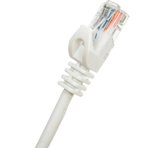 Коммутационный шнур ITK кат. 5Е UTP LSZH 0,5м белый PC08-C5EUL-05M