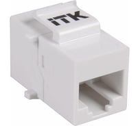 Проходной адаптер IEK ITK кат.5E UTP, RJ45-RJ45, тип Keystone Jack CS7-1C5EU