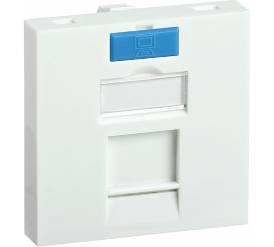 Вставка Keystone Jack IEK ITK 45х45мм для 1 мод. с маркером CS6-12M