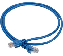 Коммутационный шнур ITK патч-корд, кат.5Е UTP, 1м, синий PC03-C5EU-1M
