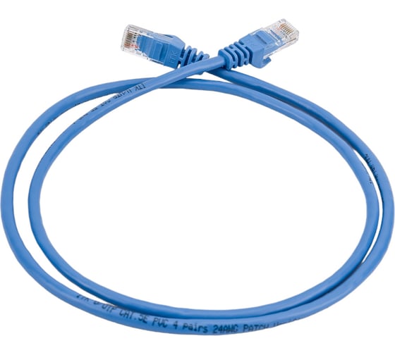 Коммутационный шнур ITK патч-корд, кат.5Е UTP, 1м, синий PC03-C5EU-1M