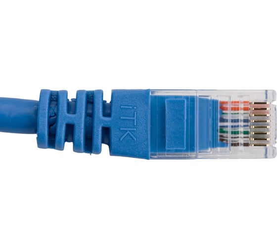Коммутационный шнур ITK патч-корд, кат.5Е UTP, 1м, синий PC03-C5EU-1M