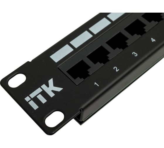 Патч-панель ITK 1U кат. 5Е UTP 24 порта Dual с каб. орг-м PP24-1UC5EU-D05-1