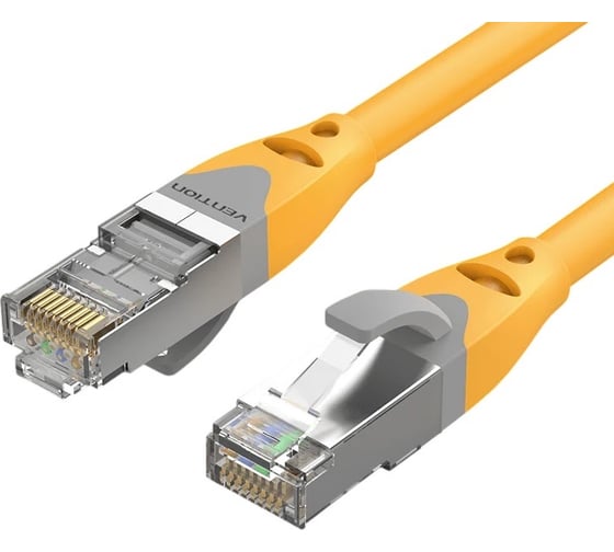 Патч-корд VENTION прямой SFTP cat.6A, RJ45 - 0, 2м. Жёлтый IBHYAH 1